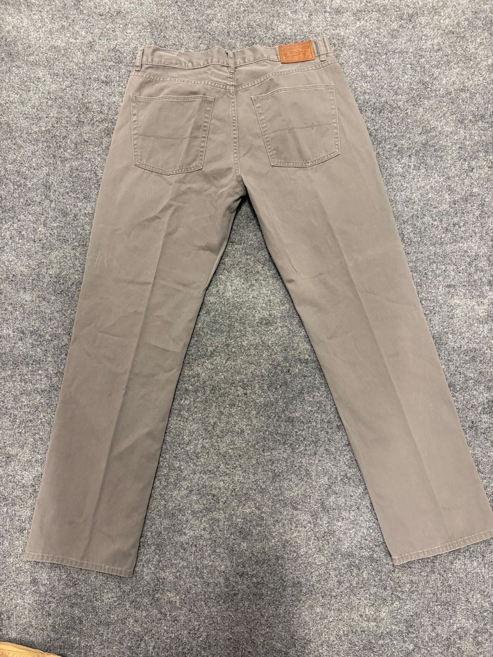Polo Ralph Lauren 650 Straight Leg Chino Pants Mens 34/30 Tan Khaki Cotton Twill